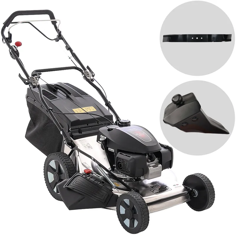 Marina Systems MX 57 SH 3V - Tondeuse à gazon thermique tractée - Moteur Honda GCVx 200 - Acier INOX