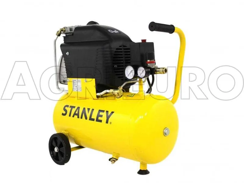 Stanley D210/8/24 - Compresseur d'air électrique monophasé - Moteur 2 CV - 24 L