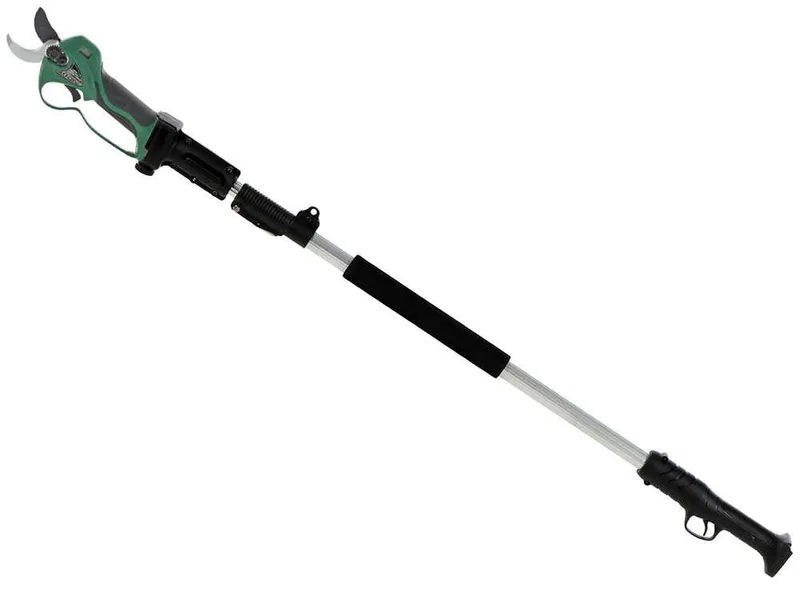 Sécateur électrique de taille Greenbay TopCut 33 - avec perche de rallonge de 1.5 à 2.1 m - Diamètre de coupe 32 mm