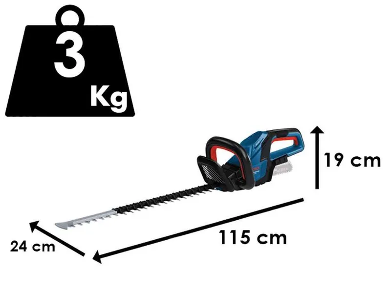 Bosch Professional GHE 18V-60 - Taille-haie à batterie