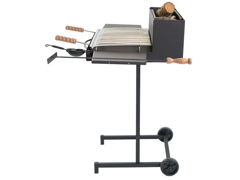 Cruccolini Pisa - Barbecue à bois et charbon en fer artisanal