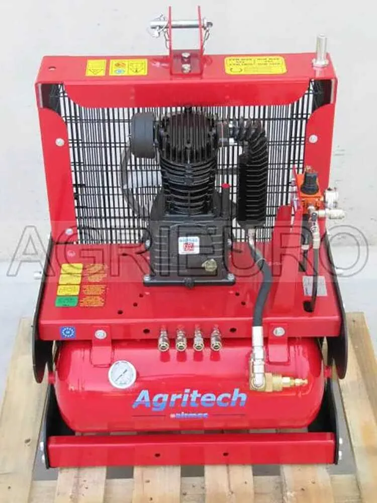 Compresseur à tracteur porté Airmec Agritech 540 - récolte des olives et élagage