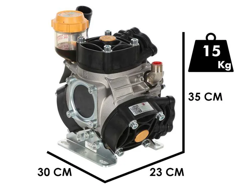 Pompe Bertolini PPS 550 VS - Pompe de pulvérisation pour tracteur - Version pour acides et produits chimiques - Haute pression