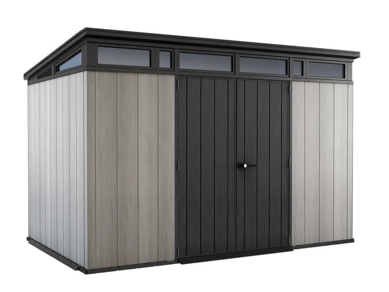 Keter Artisan gris - Abri de jardin - Avec porte à double pans - 342x218x226 cm