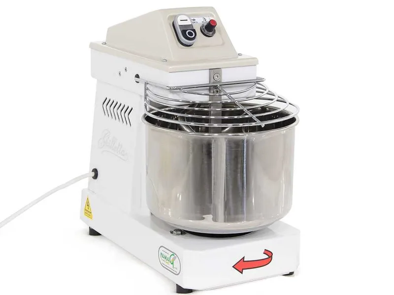 Pétrin à spirale Famag Grilletta IM 5 avec moteur électrique - 5 KG à 10 vitesses