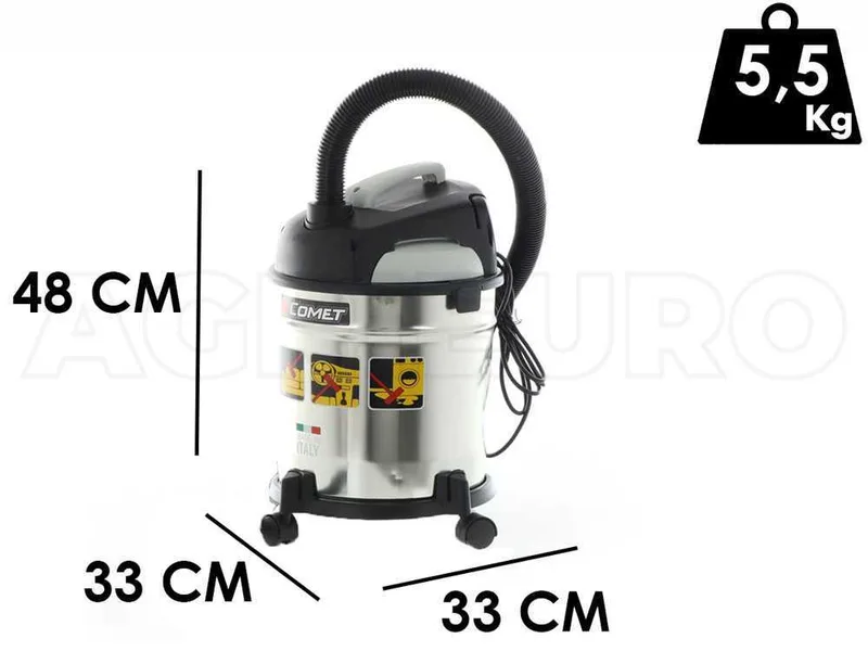 Aspirateur eau et poussière Comet CV 20 S - Fonction souffleur - Silencieux