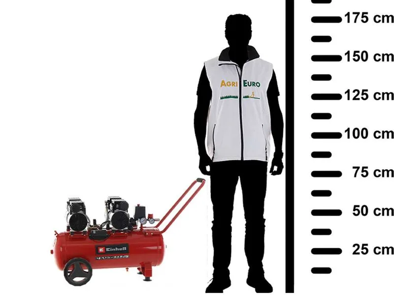 Einhell TE-AC 50 Silent - Compresseur électrique - Sur chariot et insonorisé