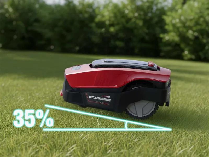Einhell FREELEXO 800 LCD BT - Robot tondeuse avec fil périphérique - Batterie au lithium 18 V/2 Ah