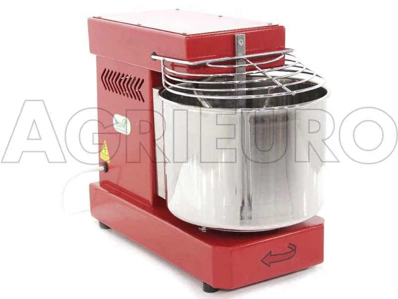 Pétrin à spirale Famag IM 10 à 10 vitesses avec moteur électrique - 10 Kg - Rouge