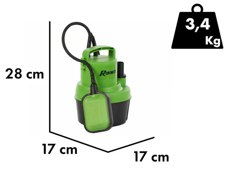 Ribimex PRPVC249 - Pompe immergée électrique pour eaux claires - 250 W