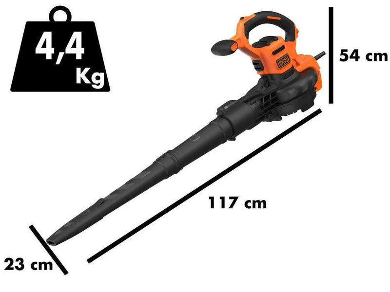 Black & Decker BEBLV300 - Souffleur aspirateur électrique à feuilles 3 en 1