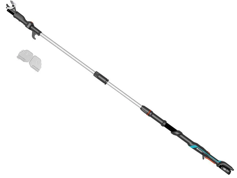 Gardena HighCut 250/18V P4A - Sécateur électrique d'élagage sur perche - 18V 2ah - Diamètre de coupe 28 mm
