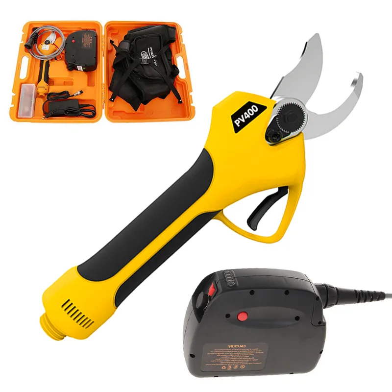 Sécateur electrique avec batterie Volpi PV400 - Batterie incluse - 43.2V 4.4Ah - Diamètre de coupe 35 mm