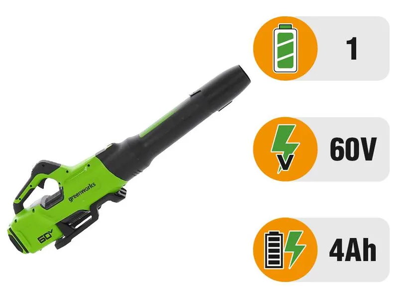 Greenworks BL2206H - Souffleur axial à batterie - 60 V/4 Ah
