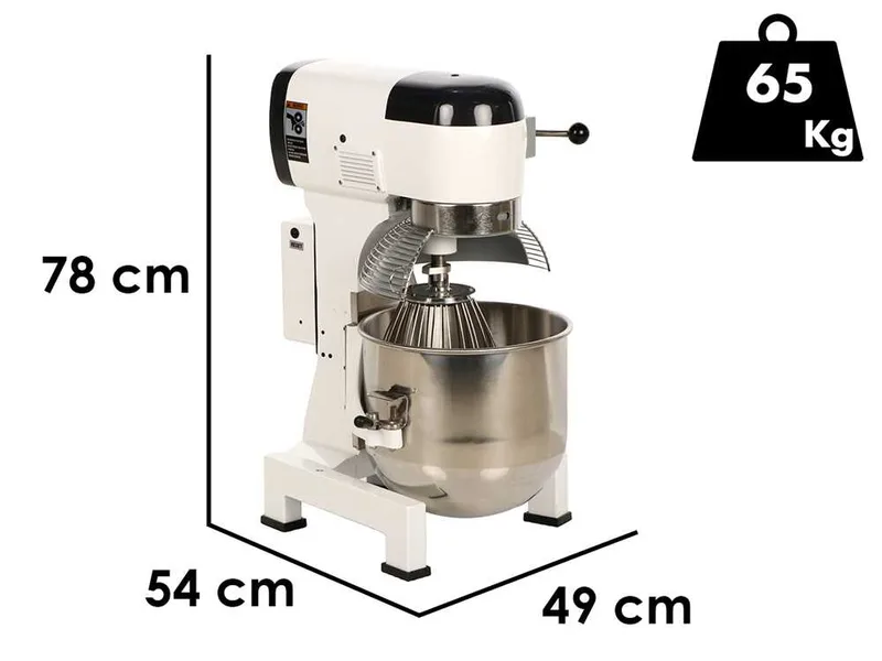 Prismafood iLine MZPL020 - Batteur mélangeur planétaire - Cuve en inox 20 litres