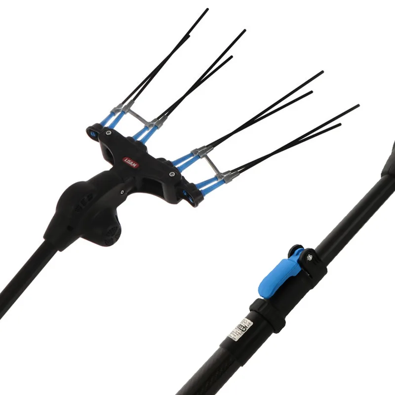 Peigne vibreur électrique à batterie Lisam Thor - Avec 8 dents en carbone - 250-350 cm - Perche télescopique
