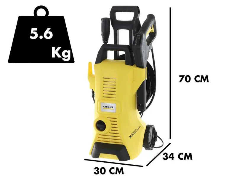 Karcher K3 Premium Power Control - Nettoyeur haute pression à eau froide - double lance incluse - 120 bars - 380Lt/h