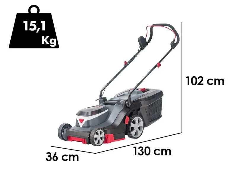 AL-KO 3.82 Li Easy - Tondeuse à gazon sans fil - Coupe 38 cm - 2x 18V/4,0Ah