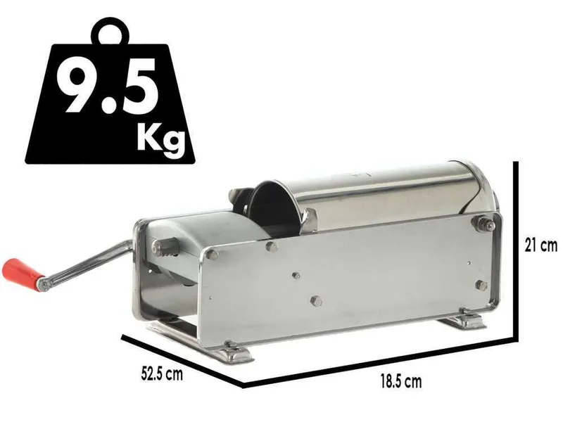 Tre Spade Mod. 5 Deluxe - Poussoir à saucisse manuel professionnel 5 kg - 2 vitesses