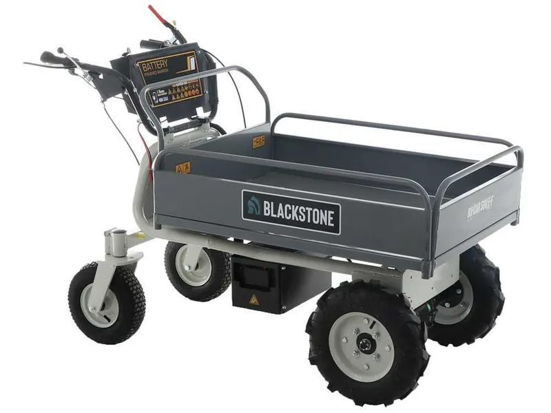Brouette électrique à batterie BlackStone BS-CAR 500 E-F - Batterie de 48V/25Ah