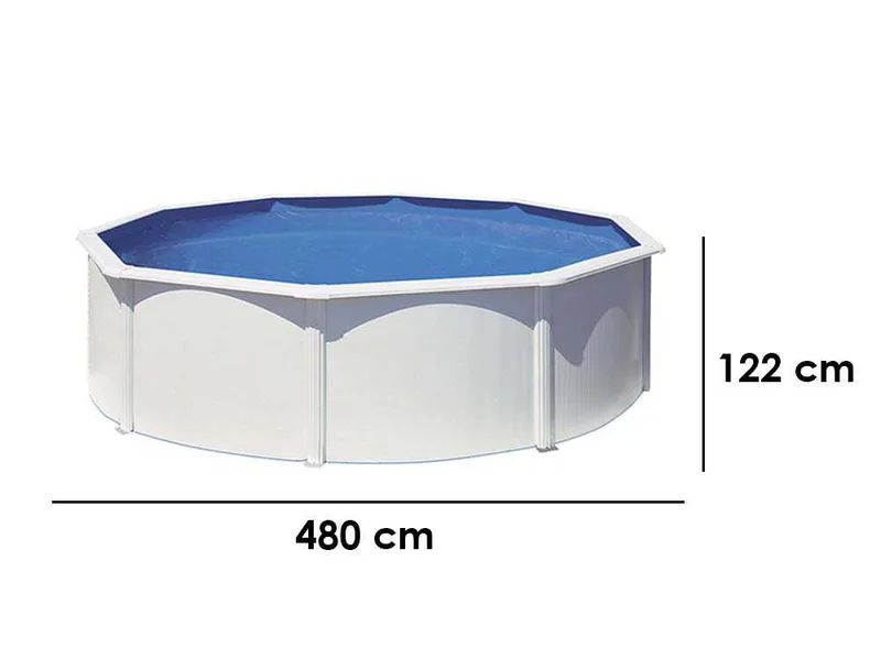 Gre Fidji Ronde Ø460 x 120 cm - Piscine hors-sol en acier