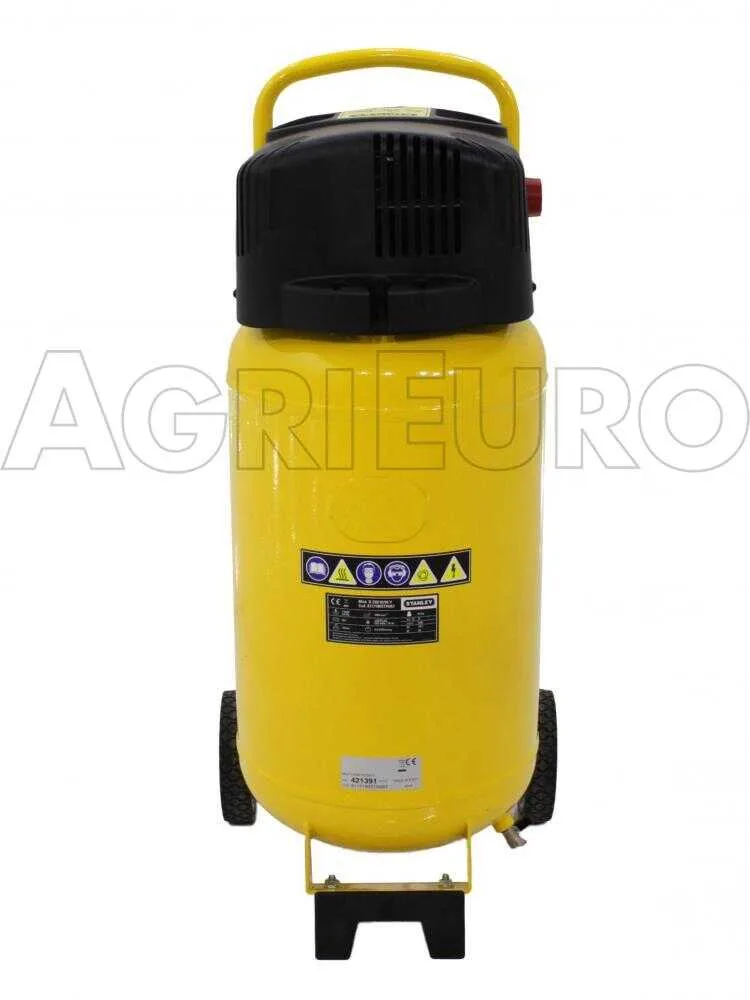 Stanley D230/10/50V - Compresseur électrique vertical monophasé, oil-less - Moteur 2 CV - 50 L