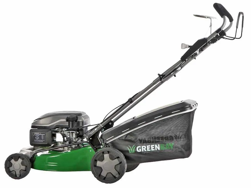 GreenBay GB-LM 46 S - Tondeuse à gazon tractée - 4 en 1 - Moteur thermique de 170 cc