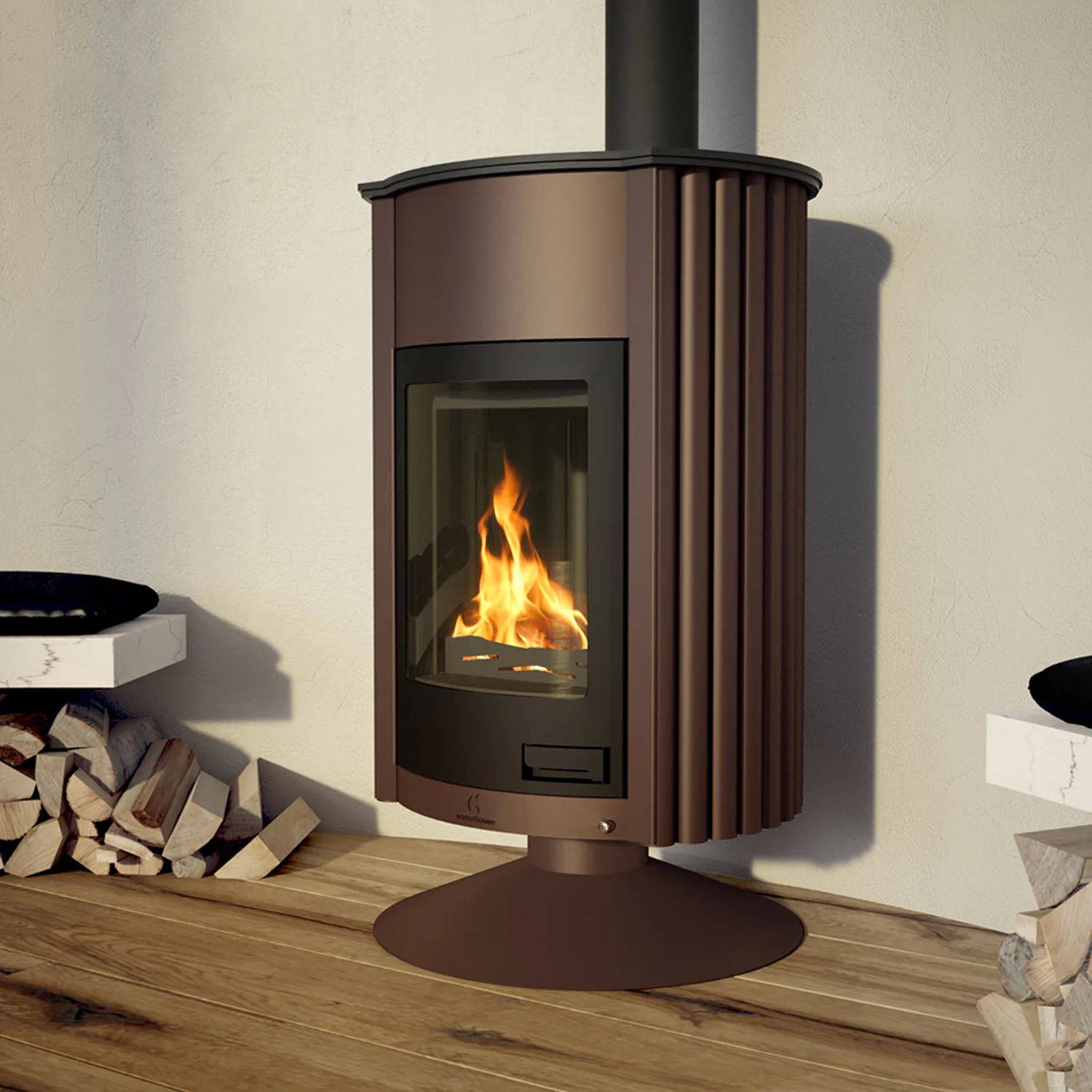 Poêle à air chaud Masterflamme Grande II Velvety Brown