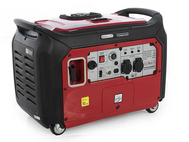 GeoTech Pro PTGA 5000i - Groupe électrogène inverter 4 kW monophasé silencieux avec ATS - dem. électrique
