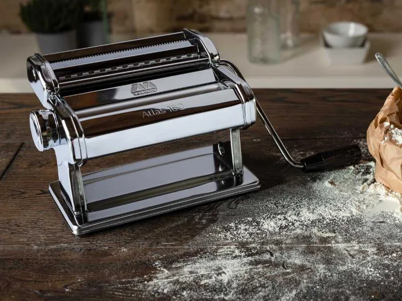 Marcato Atlas 180 Classic - Machine à pâtes manuelle en acier chromé