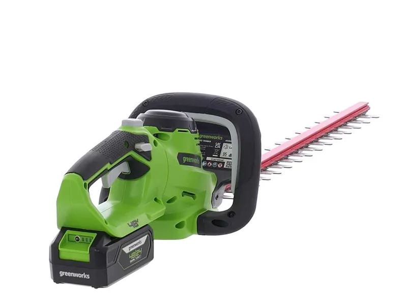 Greenworks G48HT - Taille-haie électrique à batterie 48V/2Ah - Lame de 51 cm