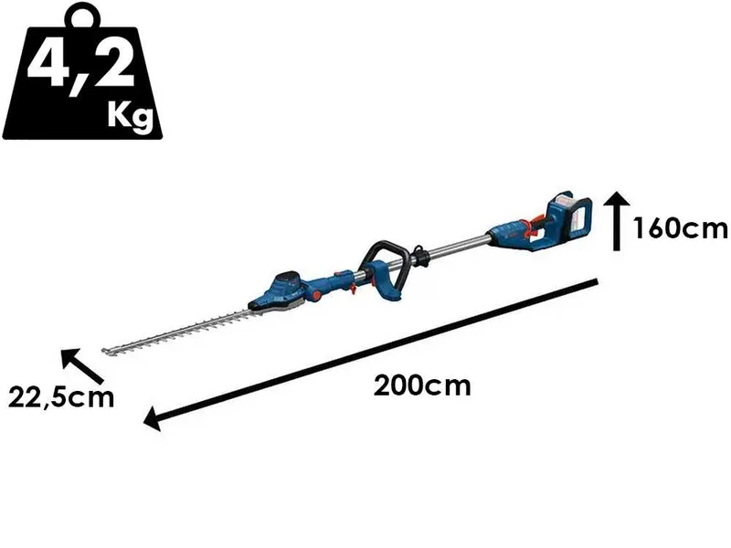 Bosch Professional GHE 18V-50 FP - Taille-haie sur perche à batterie - 18 V