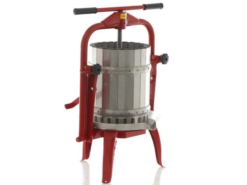 Baesso F25 Inox -Pressoir à vis pour fruits et légumes 20 L – Cage en acier inoxydable