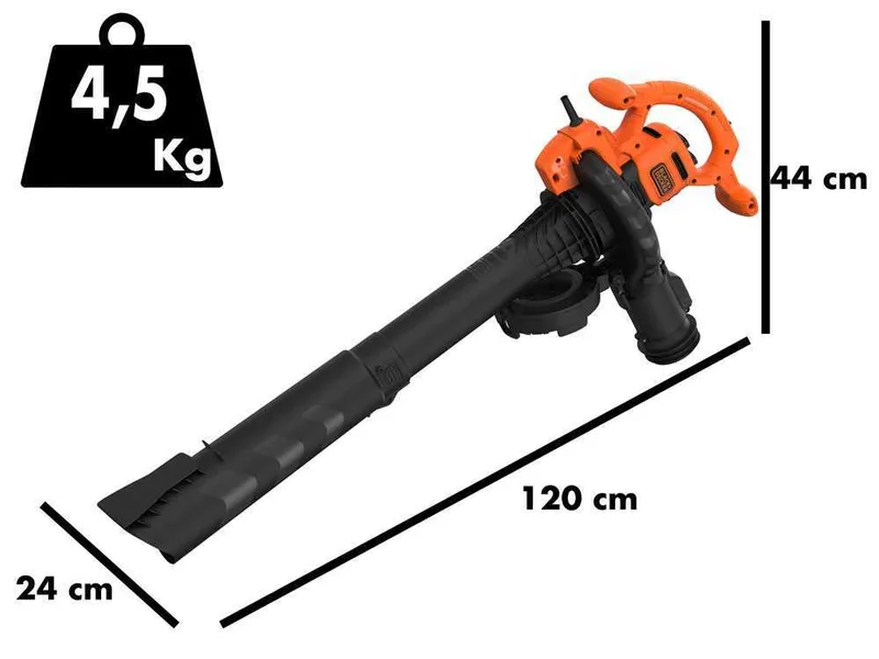 Black & Decker BEBLV260 - Souffleur aspirateur électrique à feuilles 3 en 1