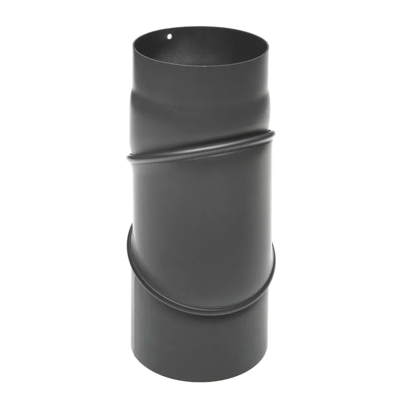 Raik Basic coude de tuyau de fumée 120mm gris fonte 0–90° sans porte pour tuyau de fumée / conduit de fumée