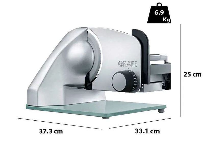 Graef Classic C20 Silver - Trancheuse avec lame de 170 mm