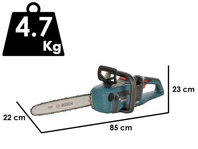 Bosch Professional BITURBO GKE 18V-40 - Tronçonneuse à batterie - 18 V 5,5 Ah - Guide de 40 cm