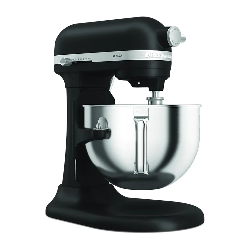 KitchenAid Artisan 5KSM60SPX-EBM Noir mat - Batteur mélangeur planétaire avec cuve amovible