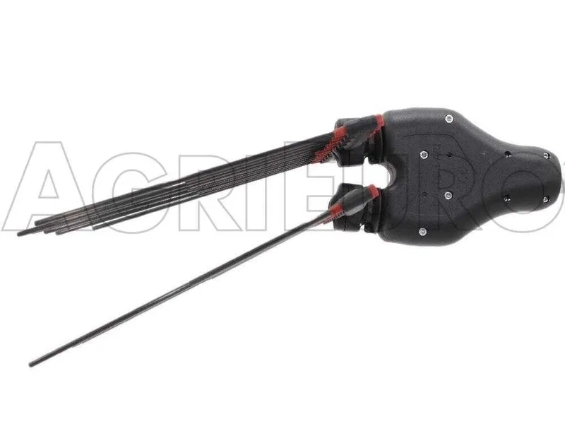 Castellari Tornado Carbon C V3 - Peigne vibreur électrique à batterie de type automobile avec câble inclus - Perche télescopique en carbone 180/240 cm