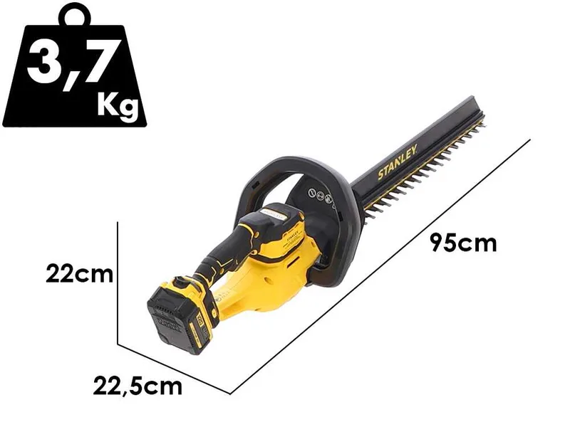 Stanley Fatmax STCHT8255M1-QW - Taille-haie sans fil - 18 V 4 Ah - Lame de 55 cm
