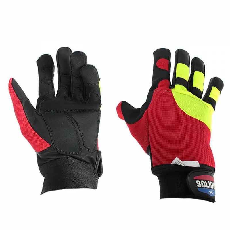 Gants de protection anti-coupure pour tronçonneuse Solidur Forest - taille XL (mesure 11)