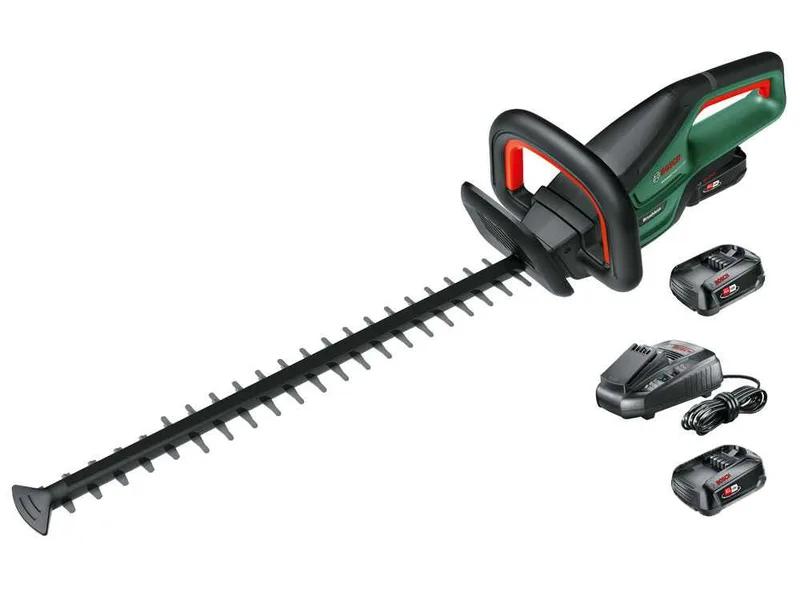 Bosch UniversalHedgeCut 18V-55 - Taille-haie à batterie 2 x 18 V/2.5 Ah - Lamier de 55 cm
