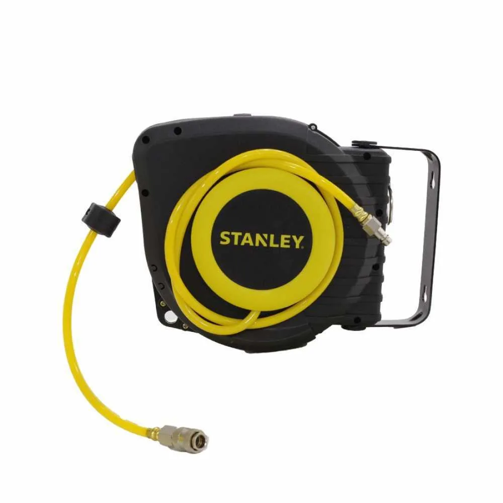 Enrouleur de tuyau pneumatique STANLEY 9 m de tuyau - Polyuréthane air comprimé pour compresseur