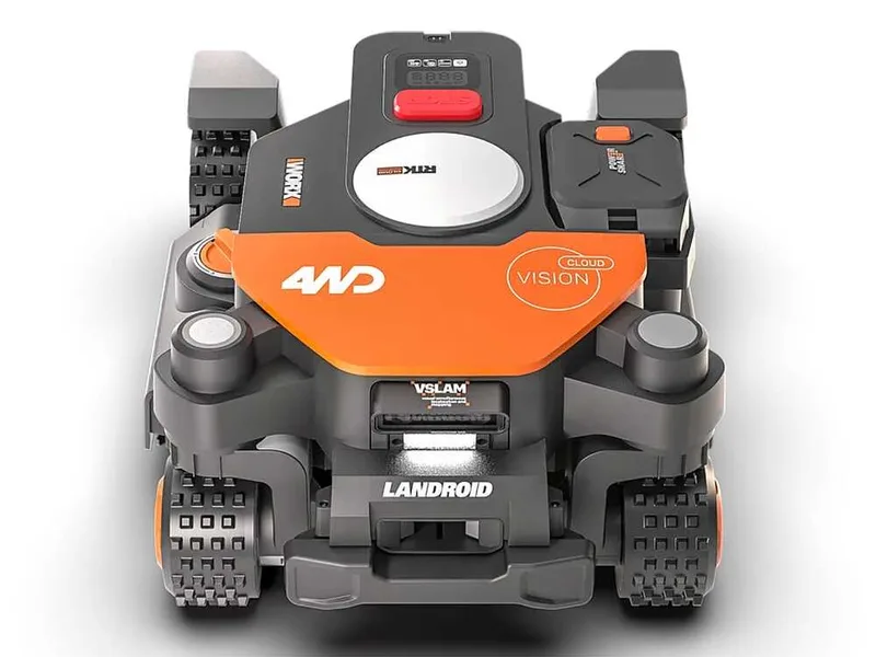 Worx Landroid Vision Cloud WR344E - Robot tondeuse 4WD - Sans installation - Garage inclus