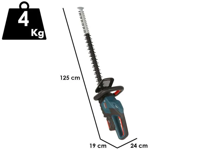 Bosch Professional GHE 18V-60 - Taille-haie à batterie 18 V/4 Ah - Lame de 60 cm