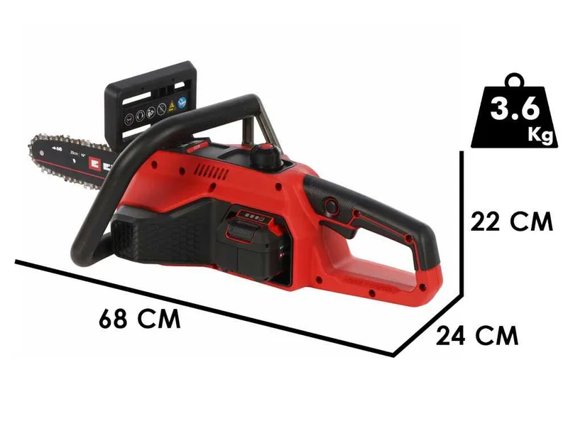 Einhell GE-LC 18/25 Li BL-Solo - Tronçonneuse à batterie