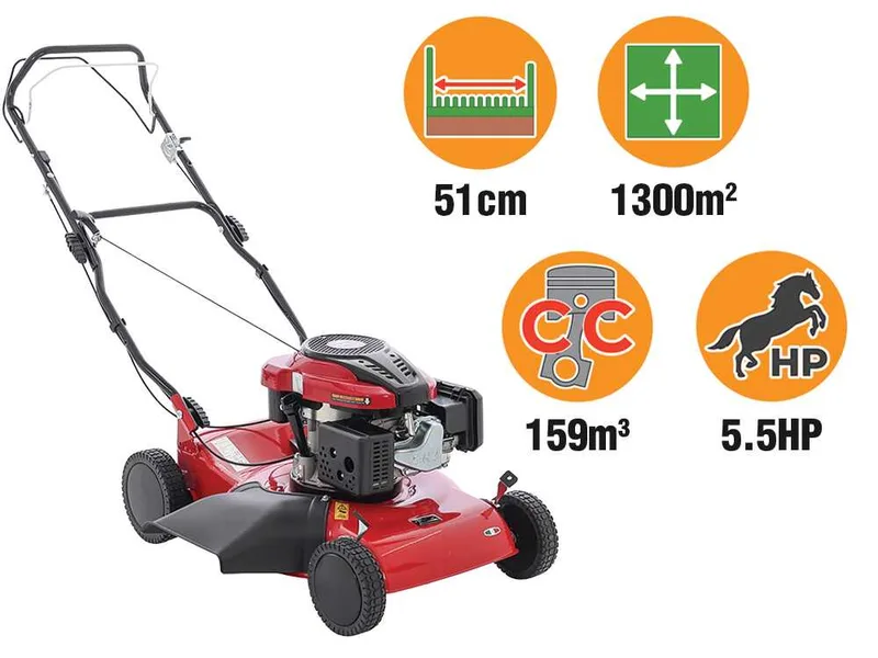 Marina Systems Biomulch 51 SL - Tondeuse à gazon mulching - Moteur Loncin 65FC