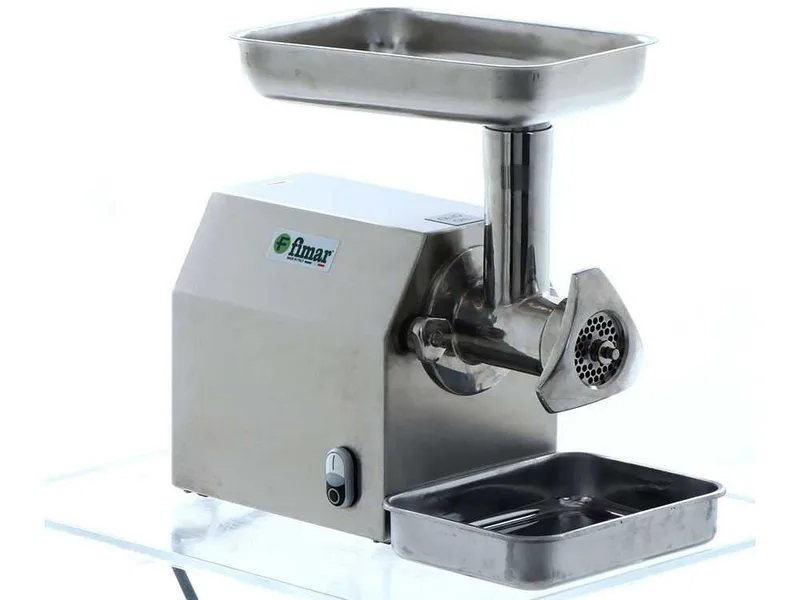 Fimar TC12C - Hachoir à viande électrique - 400 V - 1 CV - Groupe de hachage en aluminium - Sans inverseur de marche
