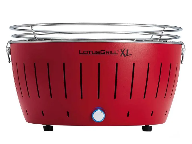 LotusGrill LG G435 U RD - Barbecue portable pour l'extérieur XL - Coque rouge