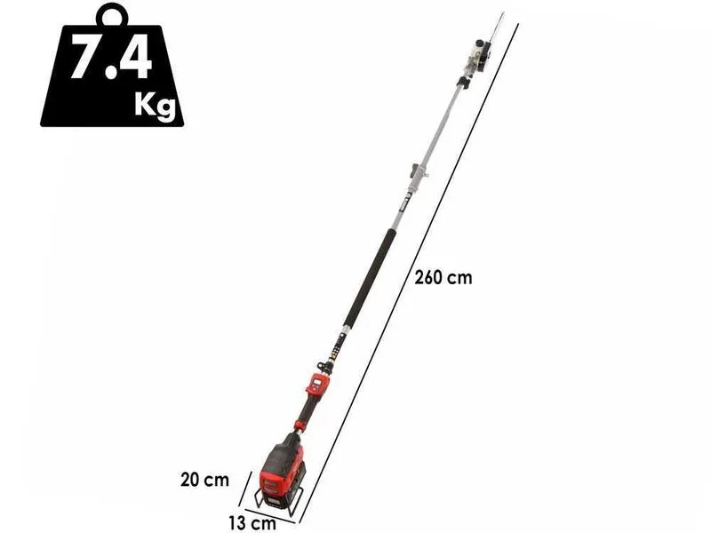 Blue Bird PCS 22-10 - Perche élagueuse télescopique - 50.4V 5Ah